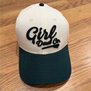 Cream and Green Baseball Cap